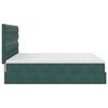 VidaXL Cadre de lit ottoman avec matelas vert fonc&eacute; 180x200cm velours