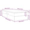 vidaXL Lit avec rangement et matelas Gris clair 90 x 190 cm Velours