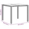 vidaXL Ensemble de salle &agrave; manger pour jardin 5 pcs Noir polyrotin
