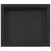 vidaXL Niche de douche Noir mat 41x36x10 cm