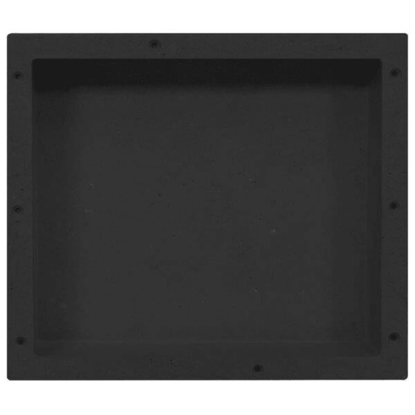 vidaXL Niche de douche Noir mat 41x36x10 cm