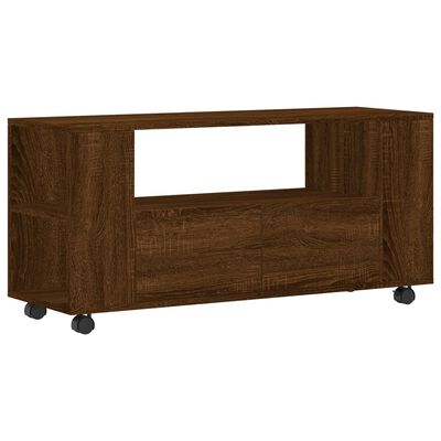 vidaXL Meuble TV chêne marron 102x34,5x43 cm bois d'ingénierie