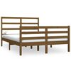 vidaXL Cadre de lit sans matelas marron miel bois pin massif 120x190cm