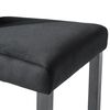vidaXL Chaises &agrave; manger lot de 4 Noir Velours