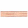 vidaXL Dessus de table bois massif trait&eacute; bordure assortie