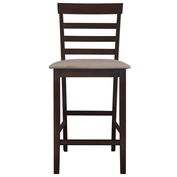 vidaXL Tabourets de bar 2 pcs Marron Tissu