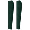 vidaXL T&ecirc;te de lit avec oreilles Vert fonc&eacute; 183x23x118/128 cm Velours