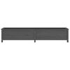 vidaXL Lit sur&eacute;lev&eacute; de jardin gris 199,5x40x39 cm bois de pin massif