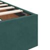 vidaXL Cadre de lit ottoman sans matelas vert foncé 200x200 cm velours