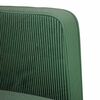 vidaXL Canap&eacute; causeuse vert fonc&eacute; 109 cm tissu velours c&ocirc;tel&eacute;
