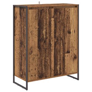 vidaXL Cabinet &agrave; chaussures avec stockage Bois Ancien 79 x 36 x 100 cm