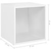 vidaXL Ensemble de meubles TV 3 pcs Blanc Bois d'ing&eacute;nierie