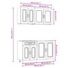 vidaXL Ensemble d'armoires de cuisine 4 pcs Kalmar bois d'ing&eacute;nierie