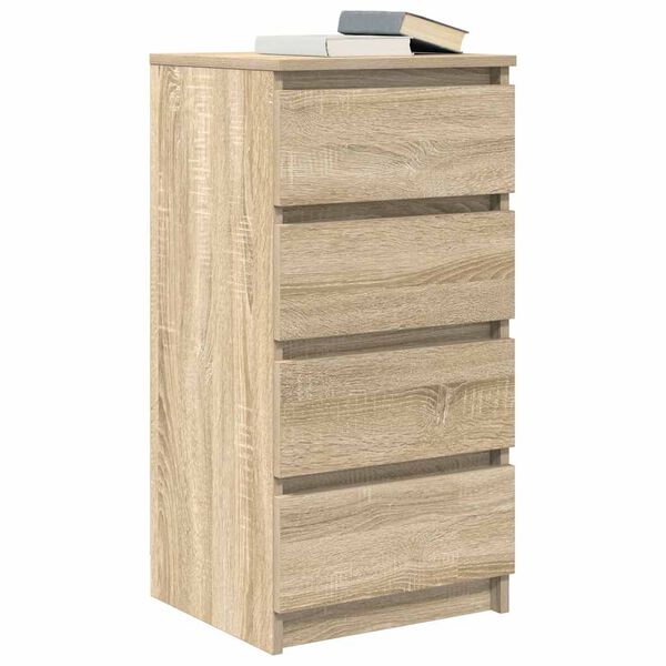 vidaXL Buffet ch&ecirc;ne sonoma 37,5x35x76 cm bois d'ing&eacute;nierie