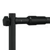vidaXL Support de toile de fond noir 305x243 cm acier