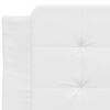 vidaXL Cadre de lit sans matelas Zadar blanc 90x200 cm similicuir