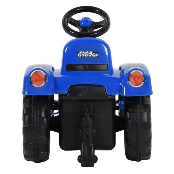 vidaXL Tracteur avec p&eacute;dales pour enfants Bleu