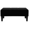 vidaXL Repose-pied Noir 78x56x32 cm Velours