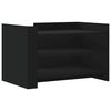 vidaXL Table basse noir 80x50x50 cm bois d'ing&eacute;nierie