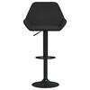 vidaXL Tabourets de bar lot de 2 noir velours