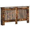 vidaXL Cache-Radiateur Ch&ecirc;ne fum&eacute; 152 x 19 x 81,5 cm Bois d'ing&eacute;nierie