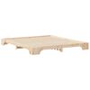 vidaXL Cadre de lit Marron 200 x 210 cm Pin massif