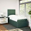 vidaXL Sommier &agrave; lattes de lit et matelas Vert fonc&eacute; 80x200 cm Velours