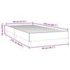 vidaXL Sommier &agrave; lattes de lit sans matelas rose 80x210 cm velours