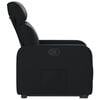 vidaXL Fauteuil inclinable Noir Similicuir
