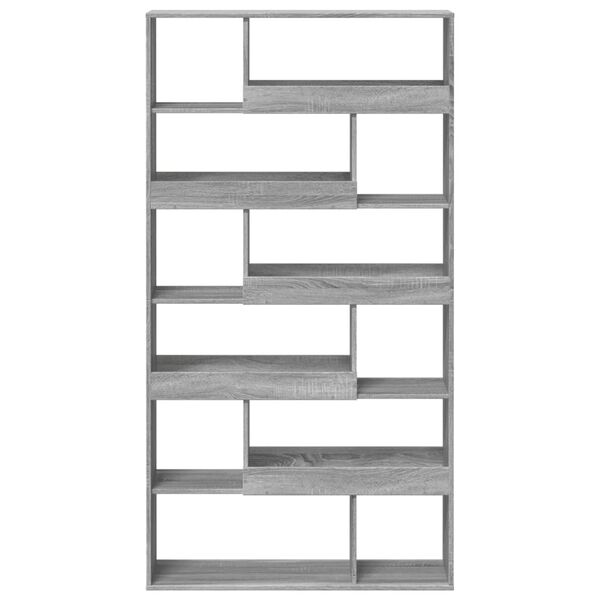 vidaXL Biblioth&egrave;que sonoma gris 100x33x187,5 cm bois d'ing&eacute;nierie