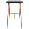 vidaXL Ensemble de bar 5 pcs Noir et blanc