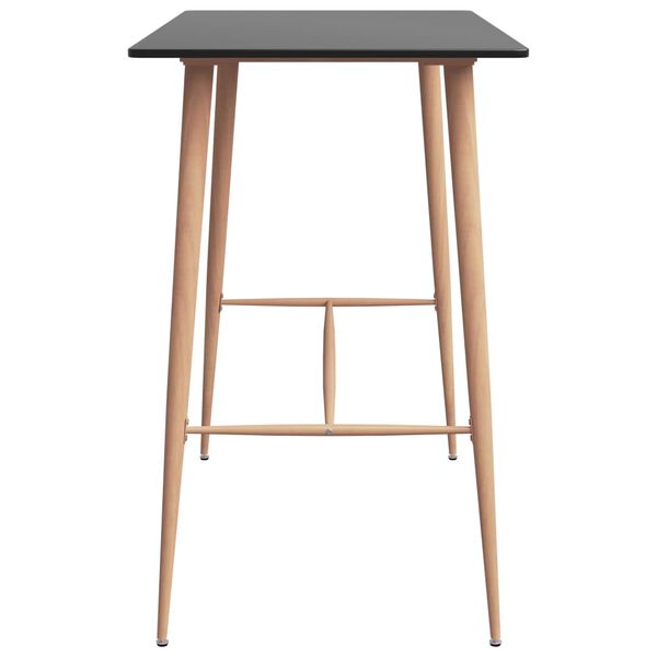 vidaXL Ensemble de bar 5 pcs Noir et blanc