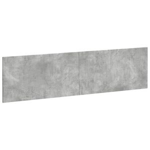 vidaXL T&ecirc;te de lit murale HOORN Gris b&eacute;ton Bois d'ing&eacute;nierie