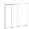 vidaXL Cadre de lit m&eacute;tal sans matelas et pied de lit blanc 120x190 cm
