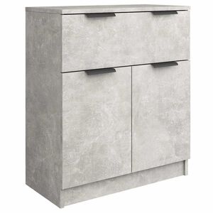 vidaXL Buffet Gris b&eacute;ton 60x30x70 cm Bois d'ing&eacute;nierie