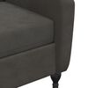 vidaXL Fauteuil de massage inclinable gris fonc&eacute; velours