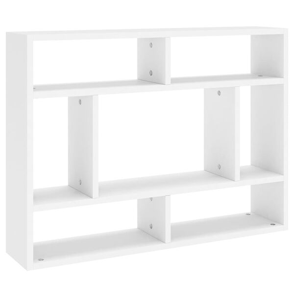 vidaXL &Eacute;tag&egrave;re murale Blanc 75x16x55 cm Bois d&rsquo;ing&eacute;nierie