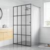 vidaXL &Eacute;cran de douche Verre tremp&eacute; transparent 118x190 cm