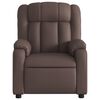 vidaXL Fauteuil de massage inclinable électrique marron similicuir