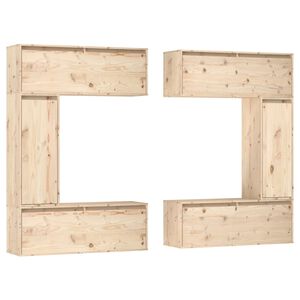 vidaXL Meubles TV 6 pcs Bois massif de pin
