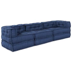 vidaXL Unit&eacute; de canap&eacute; modulaire Tissu Indigo 210 x 70 x 56 cm
