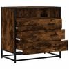 vidaXL Commode ch&ecirc;ne fum&eacute; 70x41x70 cm bois d'ing&eacute;nierie