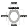 CORNAT Si&egrave;ge de toilette avec fermeture en douceur PREMIUM 4 blanc