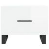 vidaXL Tables basses 2 pcs blanc brillant 50x50x40cm bois d'ing&eacute;nierie