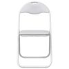 vidaXL Chaise pliante 8 pcs Blanc 48 x 43,5 x 81 cm Simili cuir