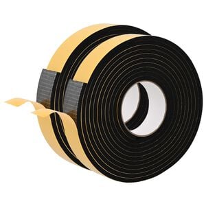 vidaXL Ruban adh&eacute;sif en mousse 2 pcs Noir 30mm x 5m Mousse CR