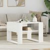 vidaXL Table basse Blanc 66 x 53 x 45 cm Bois d'ing&eacute;nierie