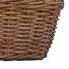 vidaXL Panier de Plante avec stockage 2 pcs Marron Rattan Lacak