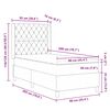 vidaXL Lit &agrave; ressorts avec matelas Rose 90 x 200 cm Velours