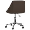 vidaXL Chaises pivotantes &agrave; manger lot de 4 marron similicuir